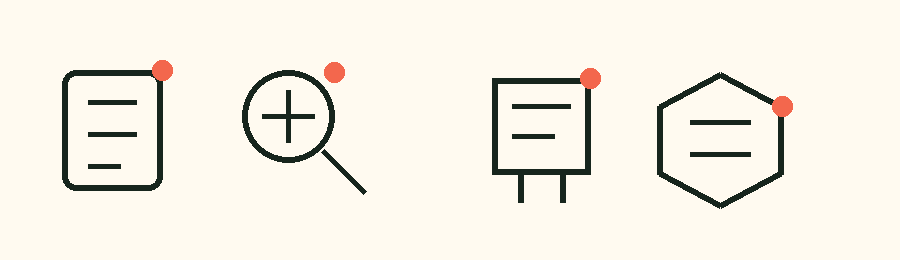 Line icons representing procurement and buyer-side toolkit components.